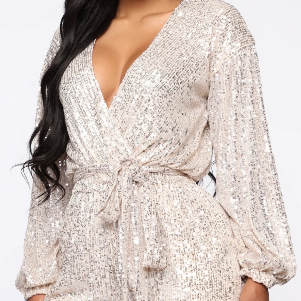 Gold Sequin Romper